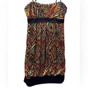 Studio Y Vintage Mini Dress Brown Size Medium Cocktail Party Dress Retro Y2K